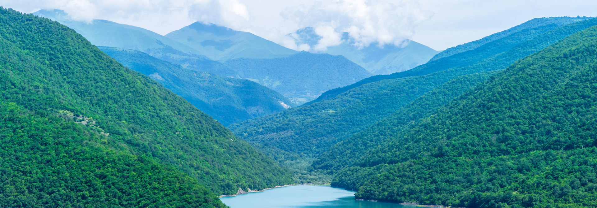 Ananuri Lake Tbilisi Georgien