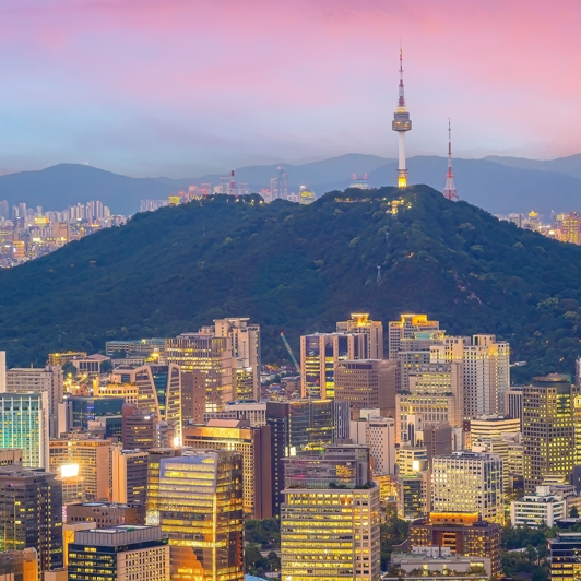 Downtown Seoul Skyline