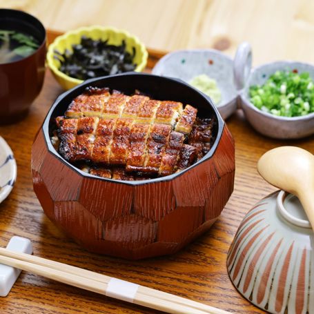 Japan Nagoya Hitsumabushi Lokal Risret Med Grillet Unagi Ål