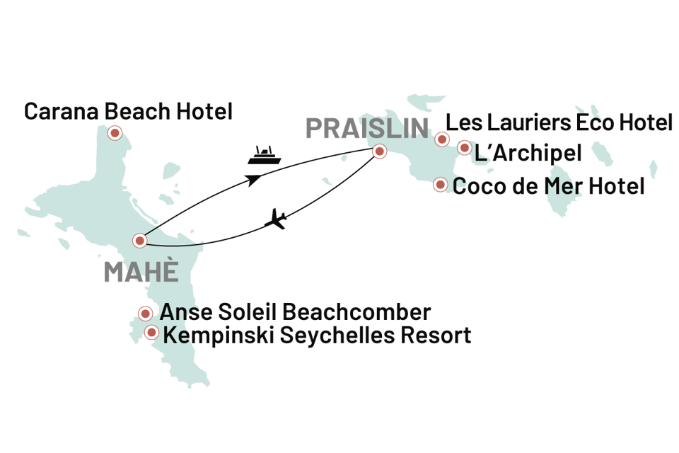 Seychellerne Mahe Og Praslin