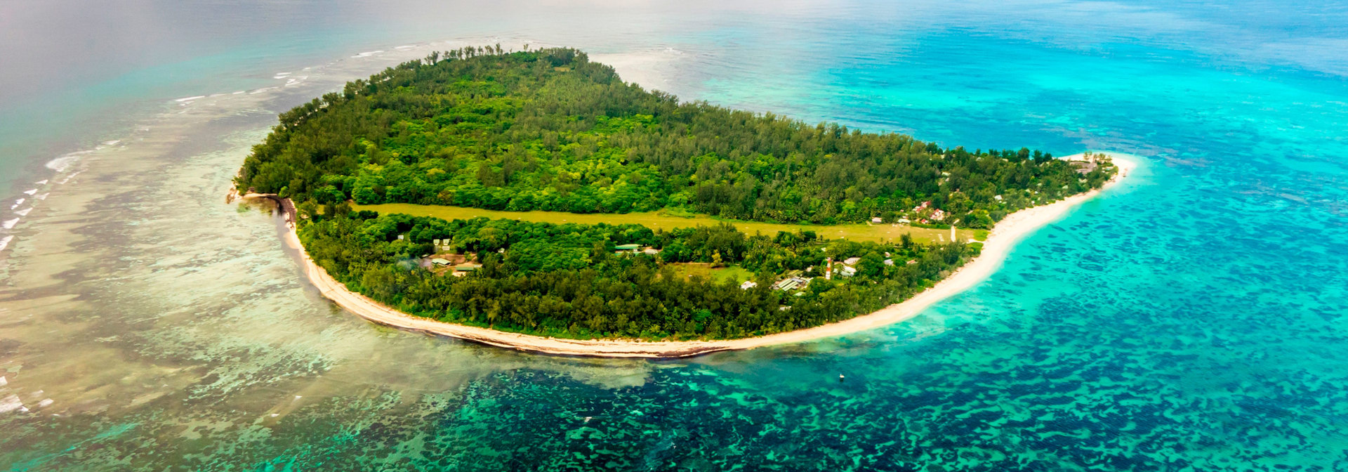 Denis Private Island Aerial Shot