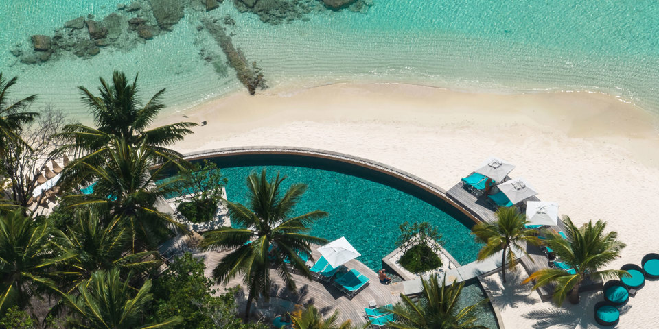Pool And Beach Aerial2