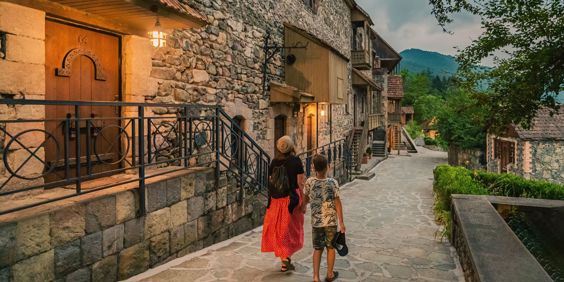 Armenia Dilijan Old Town Narrow Street