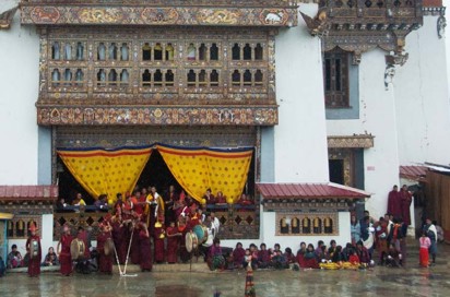 Bhutan Gangtey Black Necked Crane Festival Building 2