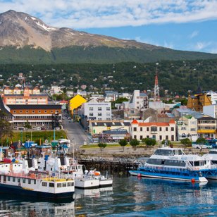 Første stop er i Ushuaia.