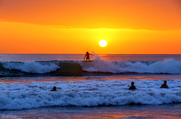 costa rica - hermosa beach_surfer_sunset_01