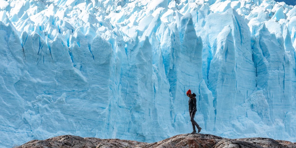 Argentina Calafate Perito Moreno Glacier Woman