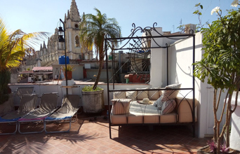 cuba - havana - havana_udvalgt_8_casa vitrales_tagterrasse