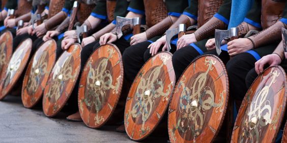 Storbritannien Shetlandsoeerne Lerwick Up Helly Aa Viking Ildfestival