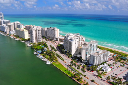 usa - florida_miami south beach aerial