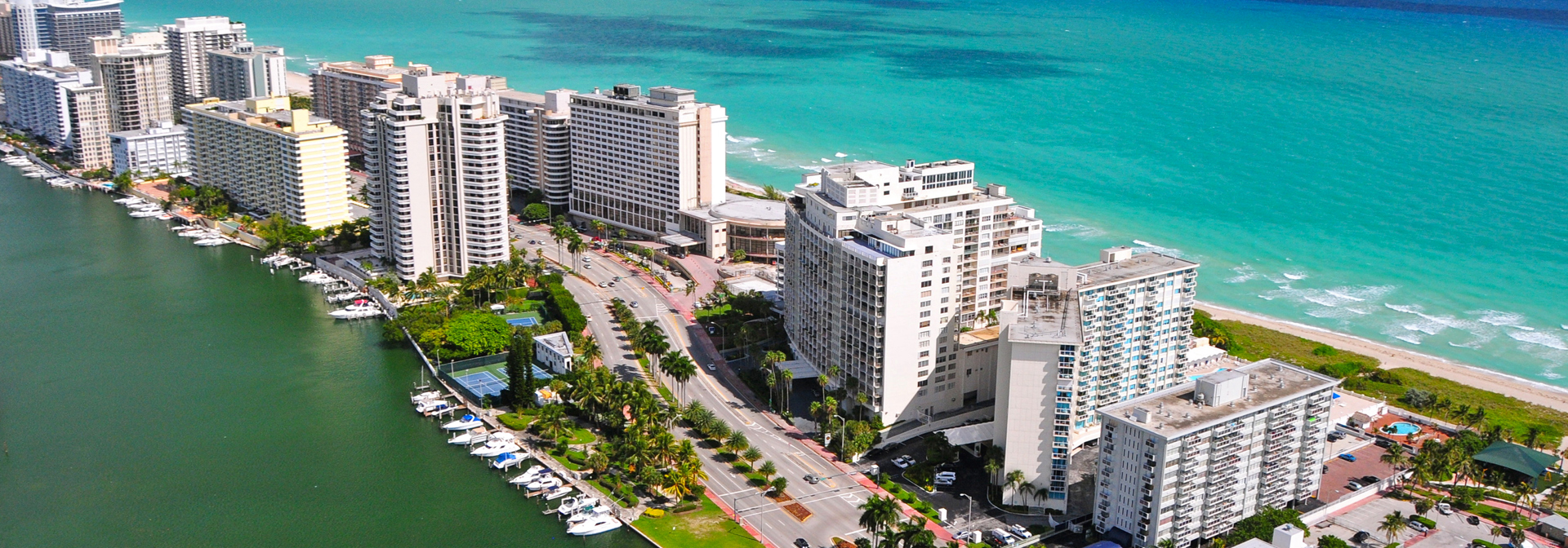 usa - florida_miami south beach aerial