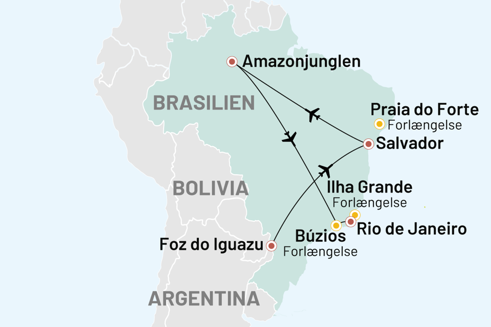 brasilien - brasiliens hoejdepunkter