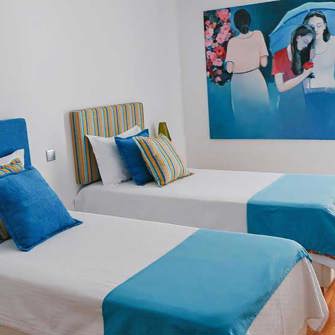 Blue Twin Bedroom