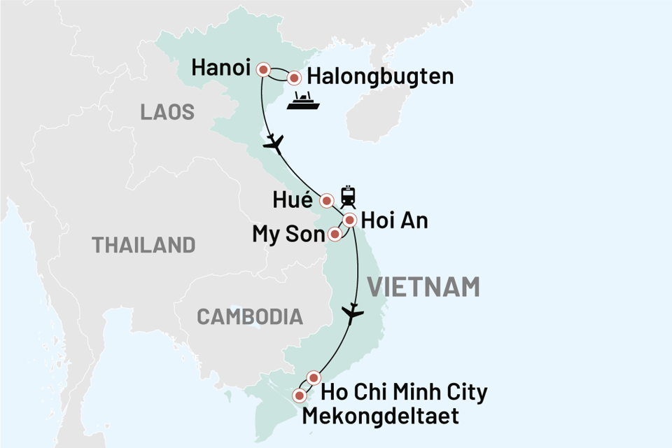 vietnam - vietnam nord til syd