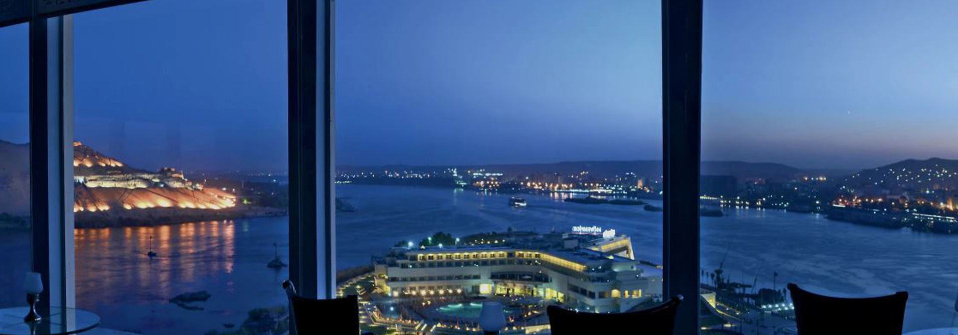 Egypten Aswan Movenpick Elephantine Resort Panoramabar