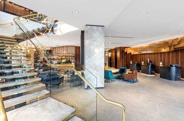Wide Staircase On Left