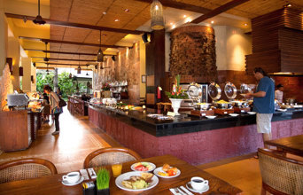 bali - kuta - ramayana hotel kuta bali breakfast at gabah