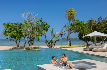 Couple By The Pool