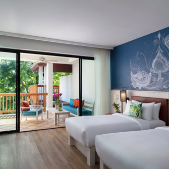 Avani Plus Koh Lanta Krabi Resort Guest Room Avani Pool View Room Twin Setup