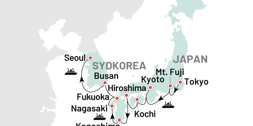 Krydstogt I Japan Og Sydkorea 2026