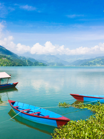 Nepal, Pokhara, Phewa søen