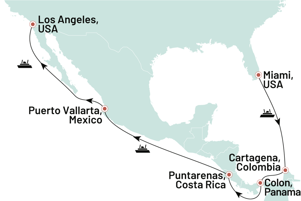Krydstogter Panamakanalen 2024