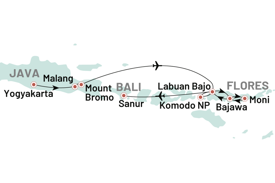 Indonesien Java Bali Flores