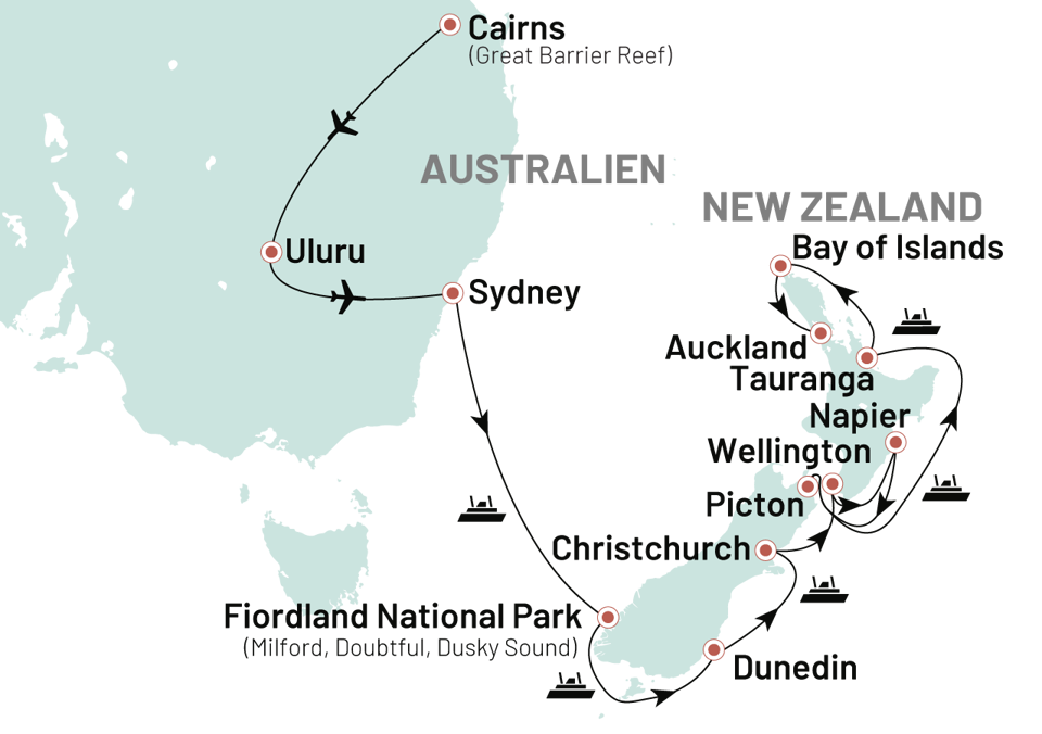Krydstogter Australien+NZ 2026