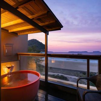Balkon Med Open Air Bath Hagi Ichirin Onsen