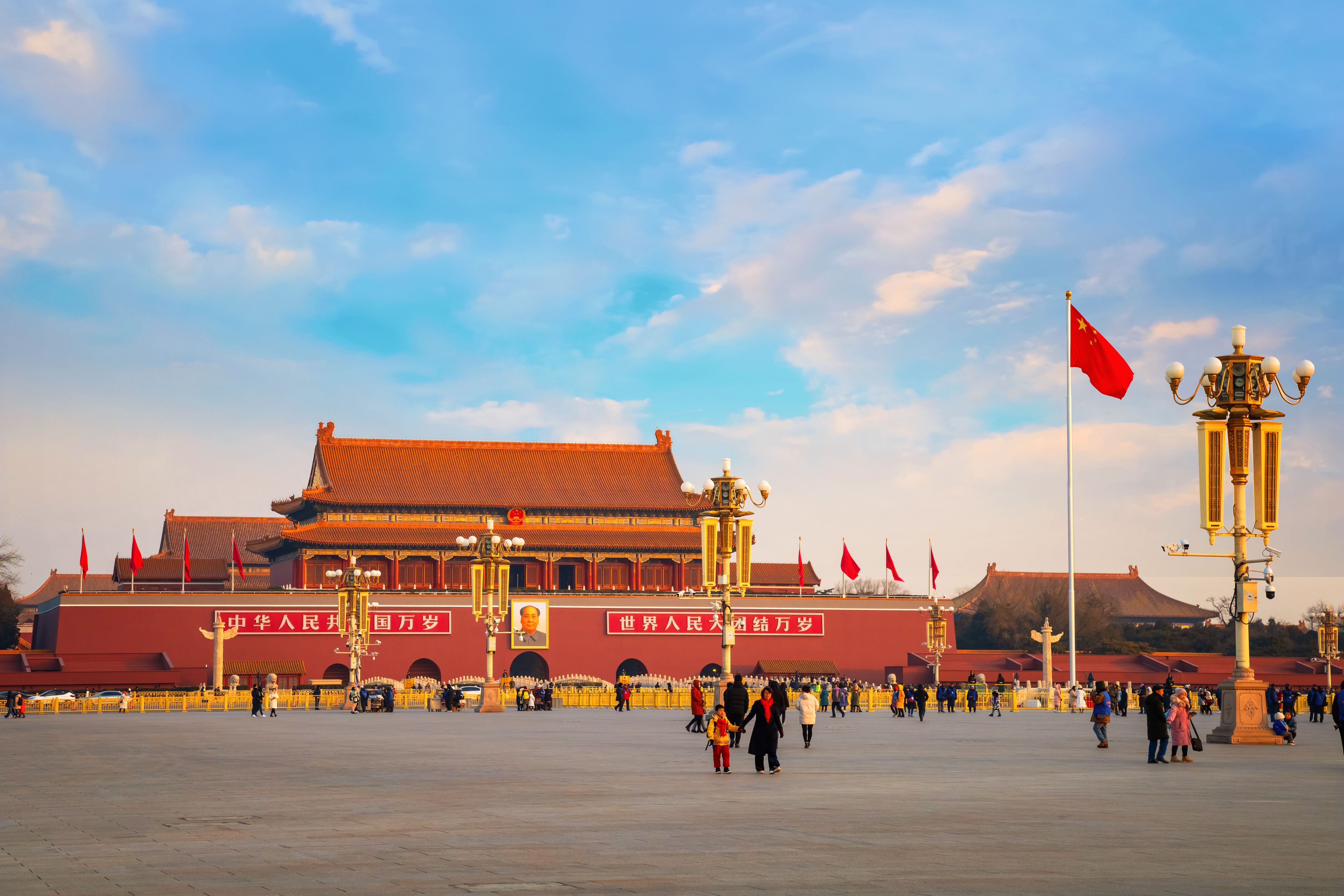 Den Himmelske Freds Plads (Tiananmen Square) i Beijing