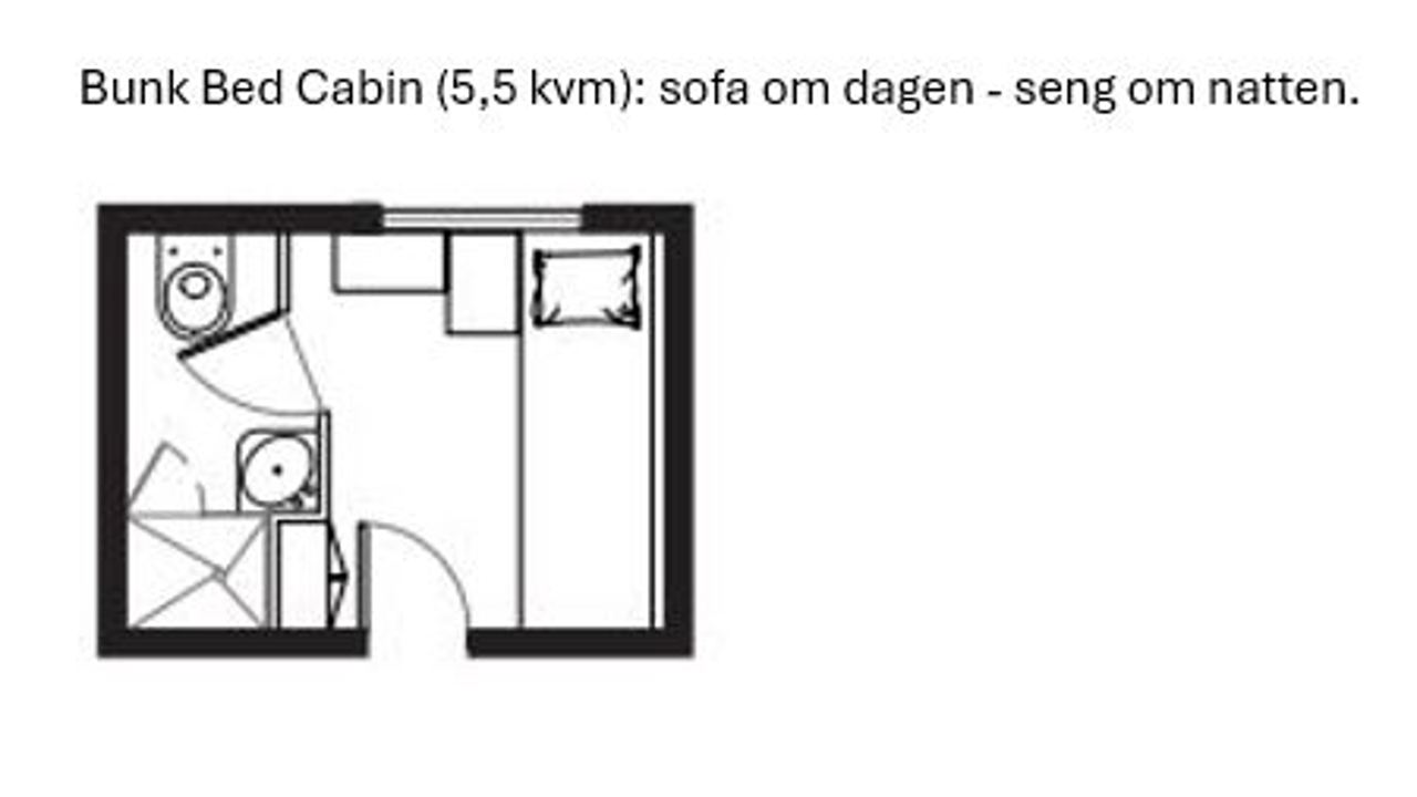 Bunk Bed Cabin Peru 5 Komma 5Kvm 2