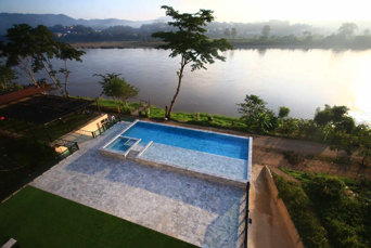 Chiang Khong Teak Garden Riverfront Hotel Poolview
