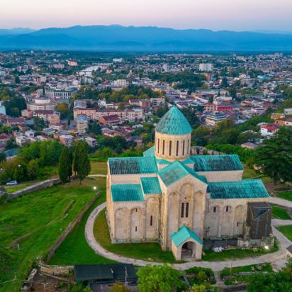 Georgia Kutais Bagrati Cathedral Sunrise