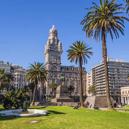 Sidste stop er i Uruguays hovedstad Montevideo