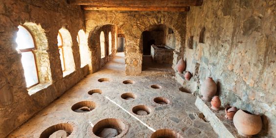 Georgia Nekresi Monastery Wine Cellar Kvevri Wine Pots