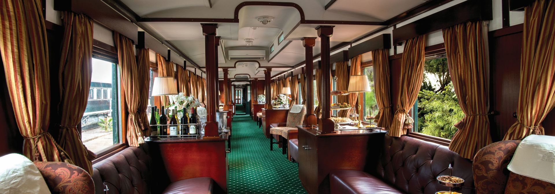 Sydafrika Rovos Rail Events Lounge Car