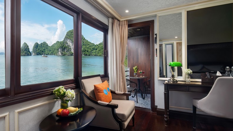 Vietnam Halong Bay Athena Cruise Balcony Luxury 1
