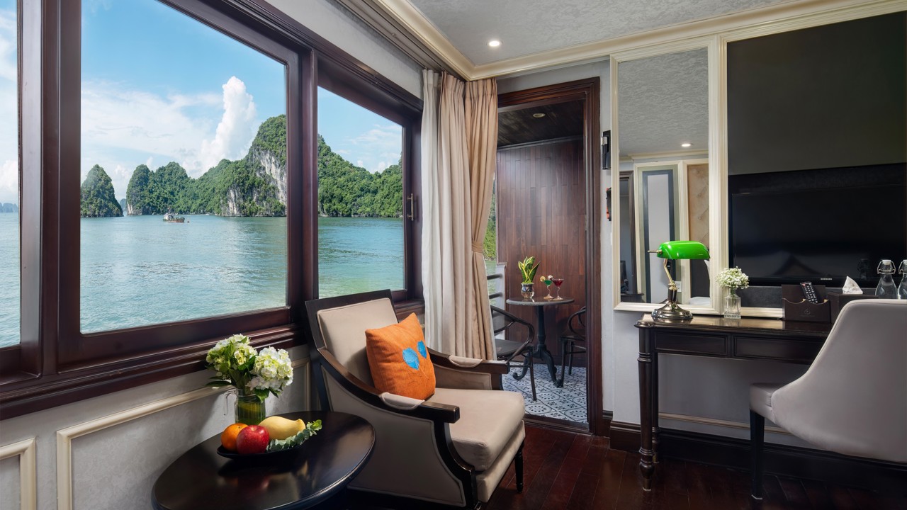 Vietnam Halong Bay Athena Cruise Balcony Luxury 1