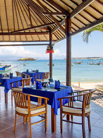 bali - lembongan island - bay shore huts_restaurant