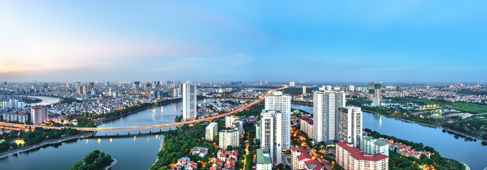 vietnam - hanoi drone view