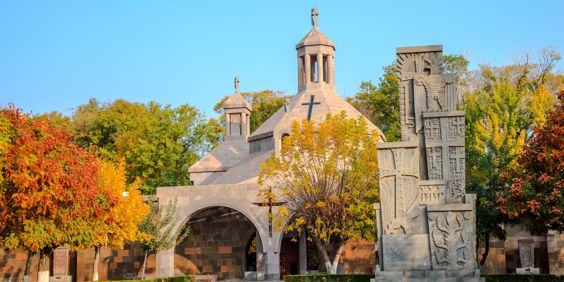 Armenia Etchmiadzin Baptisterium Etchmiadzin Cathedral And Genocide Memorial Monument