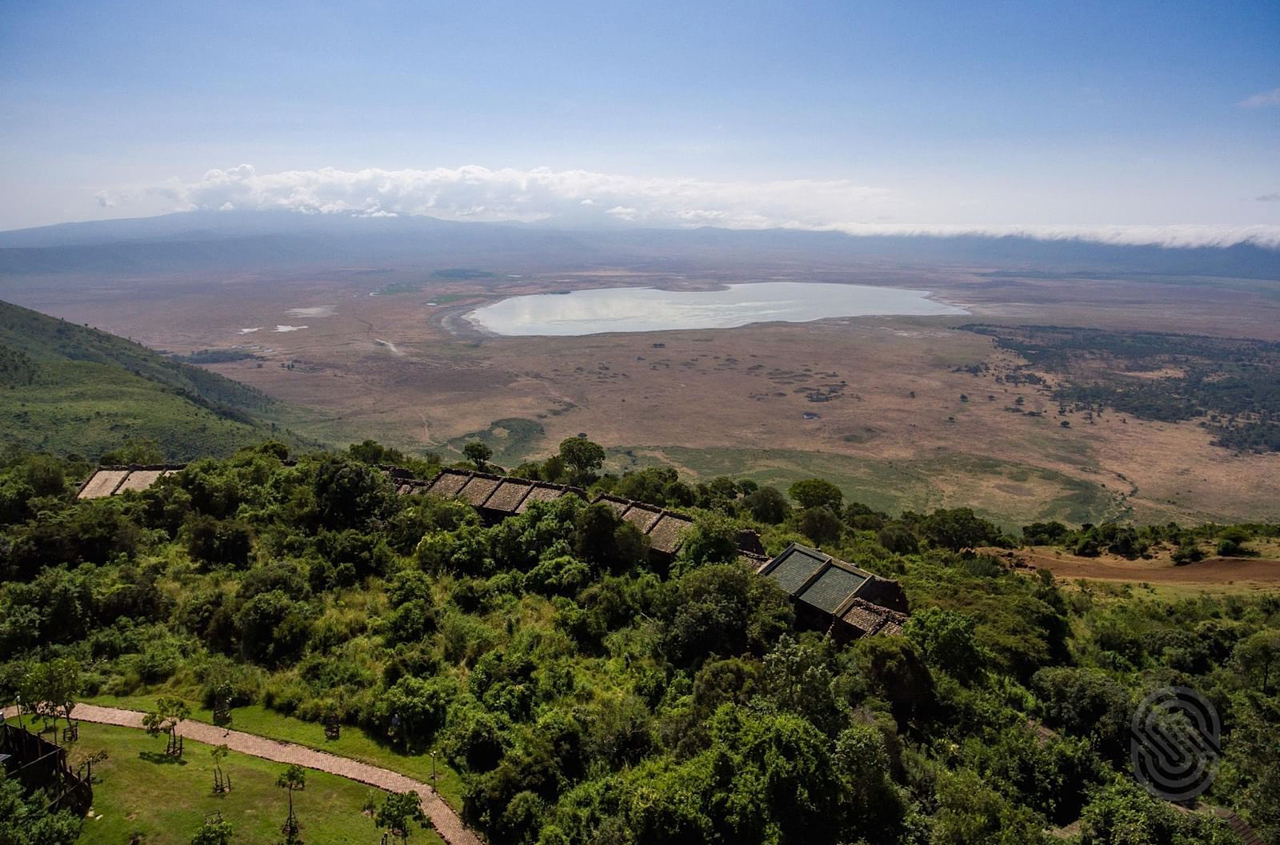 Ngorongoro Serena Safari Lodge Aerial View
