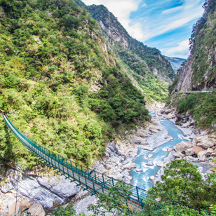 Rejsen fortsætter til fantastisk natur i Taroko National Park.